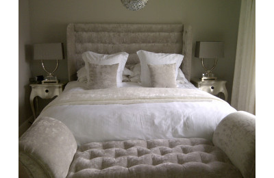 Handmade Buttoned Headboard