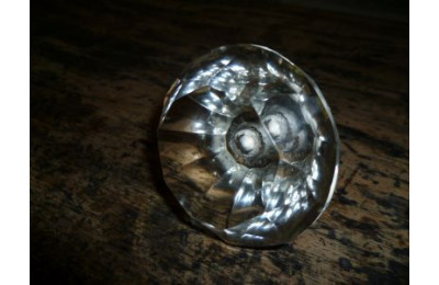 Clear glass knob