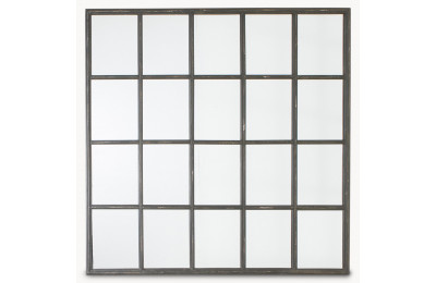 Metal Window Style Mirror