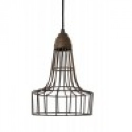 Rust Wire Hanging Lamp Ceiling Light