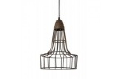 Rust Wire Hanging Lamp Ceiling Light