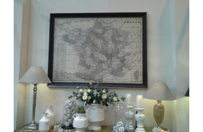 Medford Landscape Framed Map France 