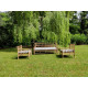 Bamboo Armchair with Grey Cushion. In STOCK!!  Free Delivery!!