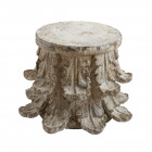 Large Carved Column Side Table