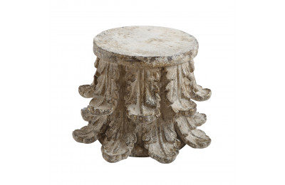 Large Carved Column Side Table