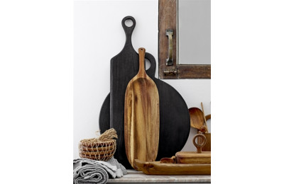 Oval Acacia Wooden Serving Tray