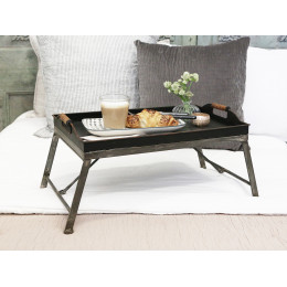 French Metal Breakfast Tray with Stand