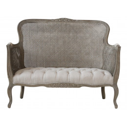 French Rattan Two Seater Sofa French Rattan Two Seater Sofa
