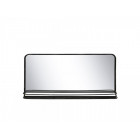 Antique Black Mirror with Shelf