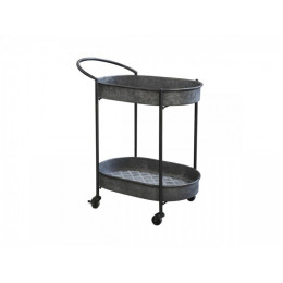 Antique Zinc Drinks Trolley Antique Zinc Drinks Trolley