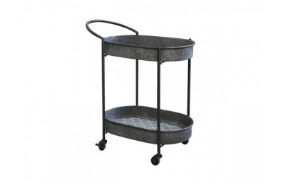 Antique Zinc Drinks Trolley