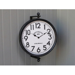 Black Metal Suspended Wall Clock Black Metal Suspended Wall Clock