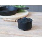 Cast iron mini casserole pot with lid