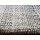 French vintage print grey cotton rug