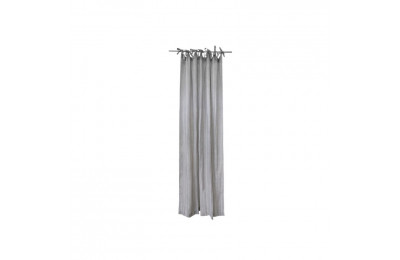 Grey Linen Curtain with Stripes Grey Linen Curtain with Stripes