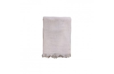 Rose Smoke Throw with Fringe