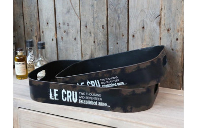Set of Two Metal Trays
