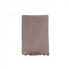 Taupe Throw with Fringe Taupe Throw with Fringe