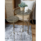 Large Antique Brass Side Table