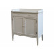 Distressed White Cupboard 