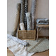 French Rug with Verte Green Print