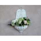 French white wall decor planter 