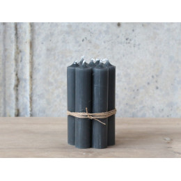 Grey Short Dinner Candle