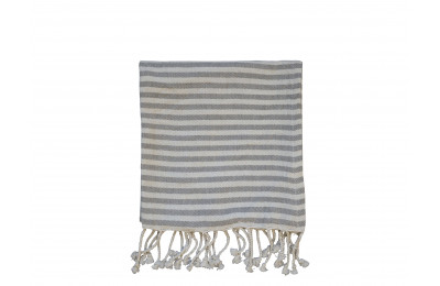 Hammam Grey Stripe Towel