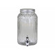 Large glass dispenser with chrome tap. Large glass dispenser with chrome tap.