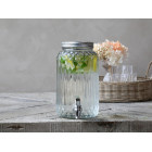 Large glass dispenser with chrome tap. Large glass dispenser with chrome tap.