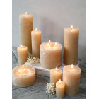 Rustic Pillar Candle Honey
