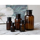 Set of 5 Apothecary Glass Bottles