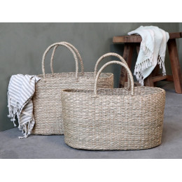 Wicker Sea Grass Beach Bag Sml