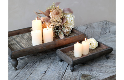 Unique Wooden Tray on Feet