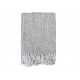 Mocca Wool Throw Patterened