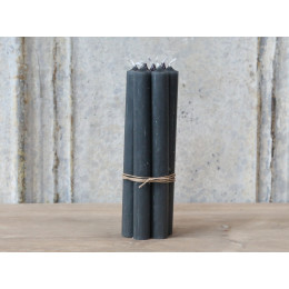 Set of Six Grey Long Candles Free Uk Mainland delivery