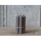 Set of Six Flax Candles 