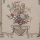 Romantic Floral Fabric Wall Hanging