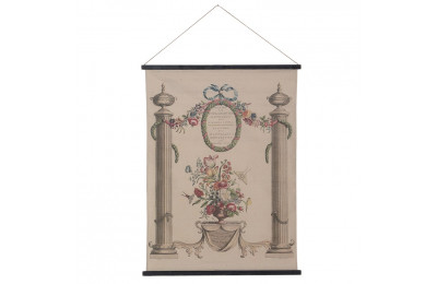 Romantic Floral Fabric Wall Hanging Romantic Floral Fabric Wall Hanging
