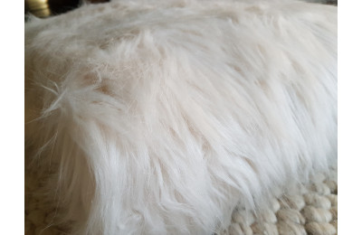 Luxury Cream Fur Throw