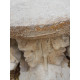 Large Carved Column Side Table