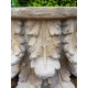 Large Carved Column Side Table