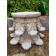 Large Carved Column Side Table