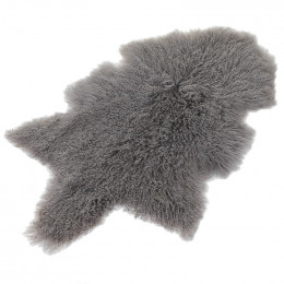 Grey Tibetan Lambskin Rug