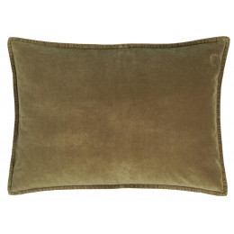 Autumn Green Velvet Cushion Cover