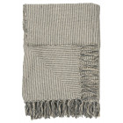 Throw Cream & Dark Grey Stripe Throw Cream & Dark Grey Stripe