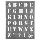 Metal Letters Template Sheet Small