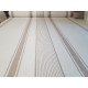French Style 100% Linen Natural & White Stripe  Fabric Sample