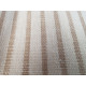 French Style 100% Linen Natural & White Stripe  Fabric Sample