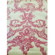 French Style Bordeaux Red Patterned 100% Linen Fabric Sample